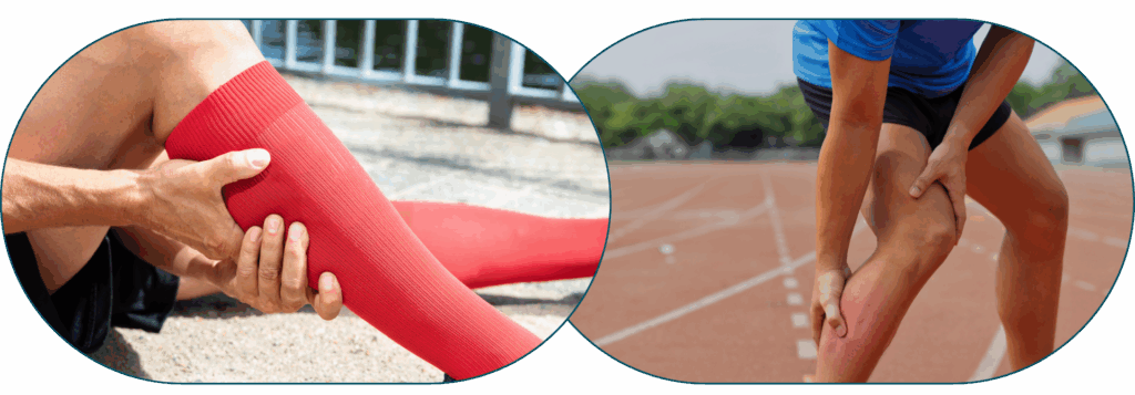 Dolor en los gemelos - tennis leg
