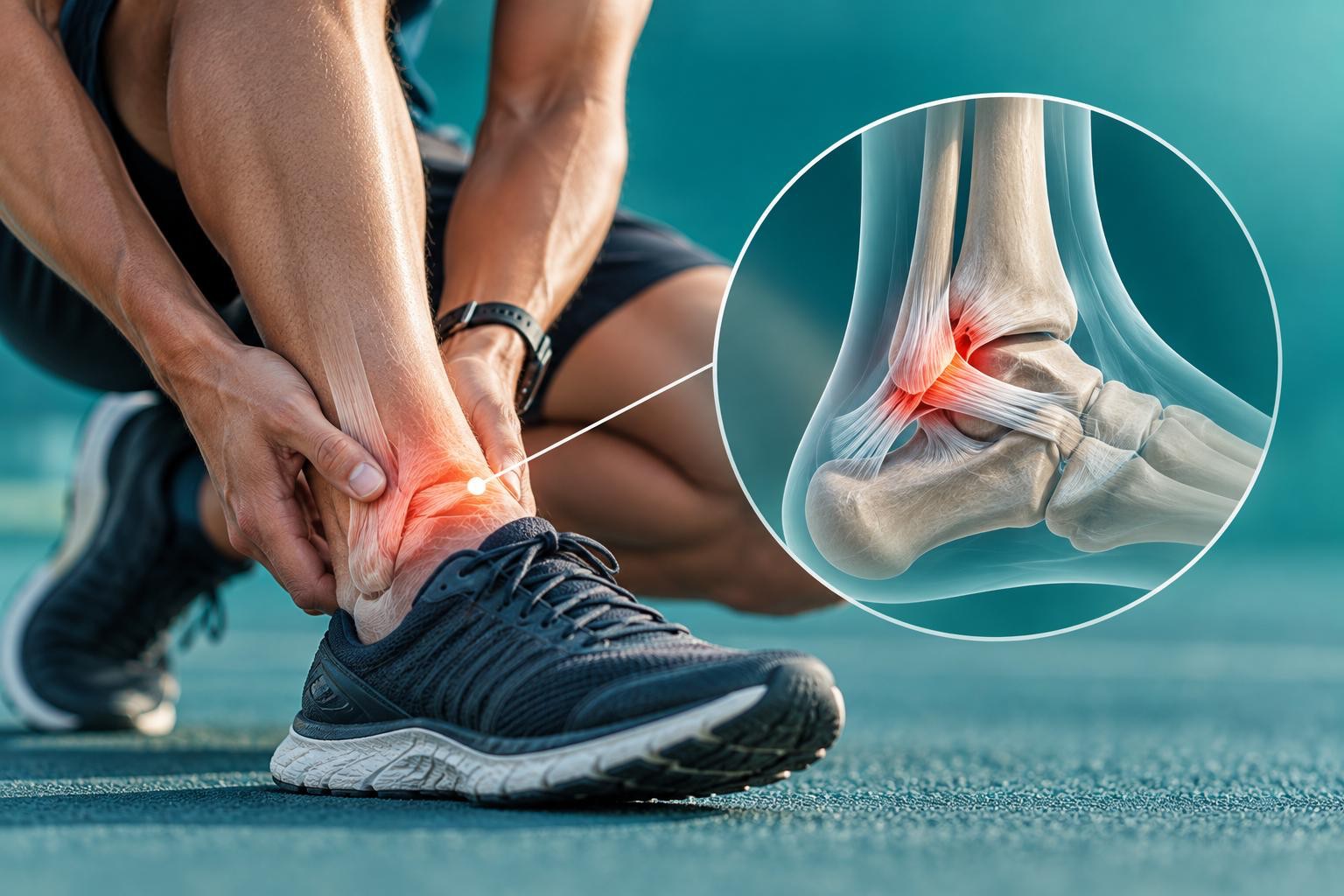esguince de tobillo deportista dolor ligamento lateral